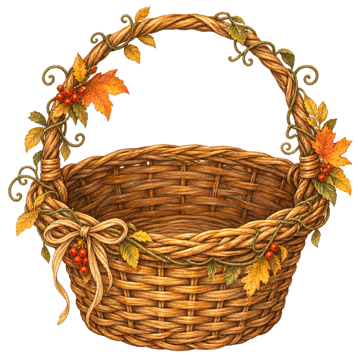 Autumn harvest basket