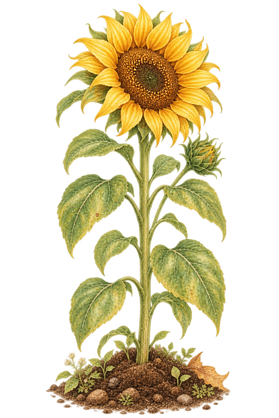 Fully grown sunflower