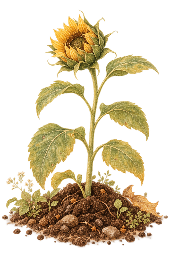 Young sunflower